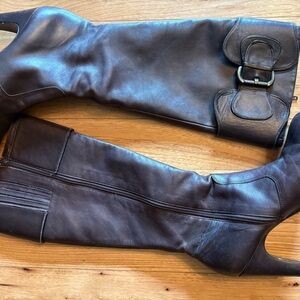 Antonio Melani Dark Brown Leather Boots